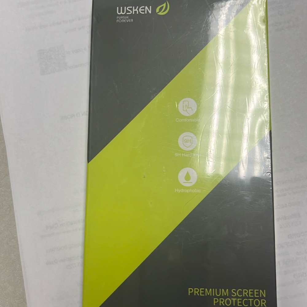 WSKEN for IPhone 14 Pro 6.1” Screen Protector with installing Clear2Pack